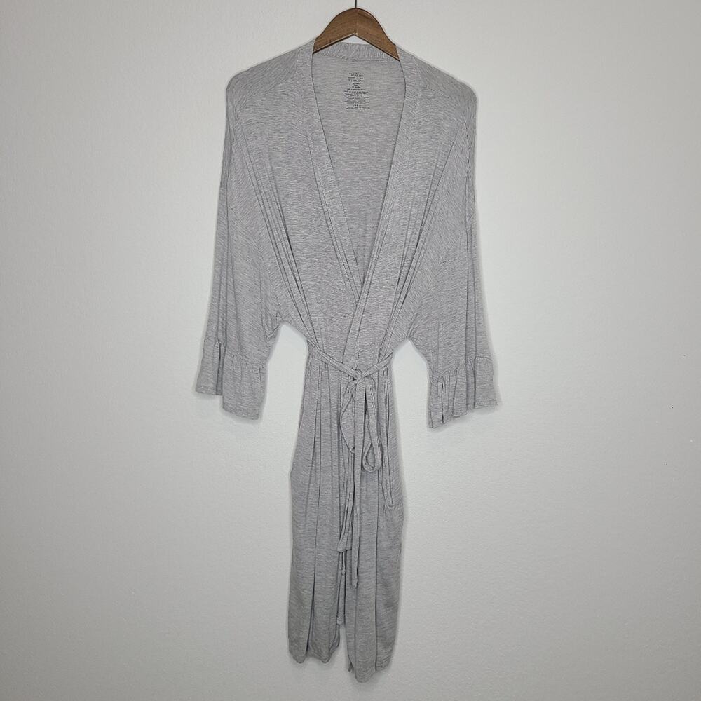 Secret Treasure Gray Women's Robe Ruffle Sleeve 2x Plus